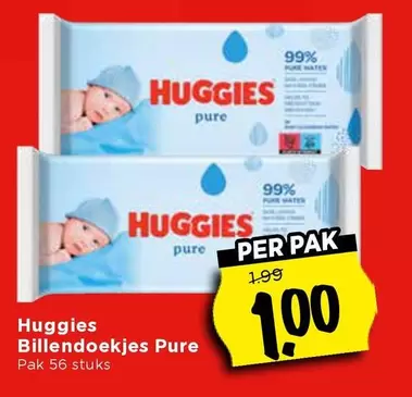 Huggies - Billendoekjes Pure