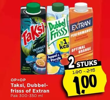 Taksi, Dubbel-frisss of Extran
