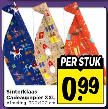 Sinterklaas Cadeaupapier XXL