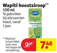 De - Wapiti hoestsiroop