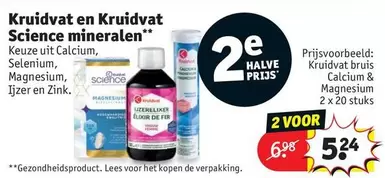 De - Kruidvat en Kruidvat Science mineralen