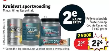De - Kruidvat sportvoeding M.u.v. Whey Essential