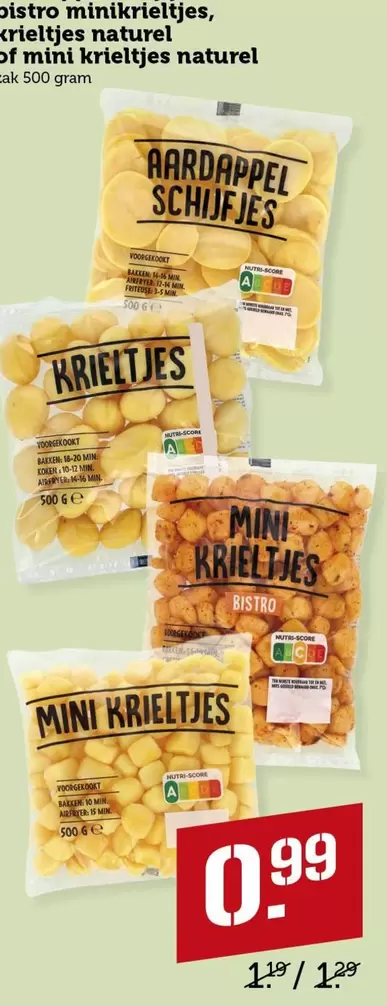 GE - Bistro minikrieltjes, krieltjes naturel of mini krieltjes naturel