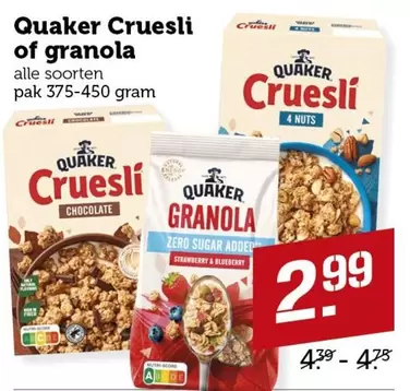 Quaker - Cruesli of granola