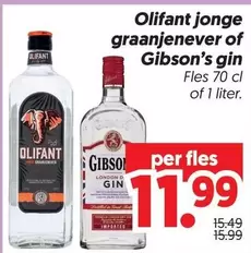 Jonge graanjenever of Gibson's gin