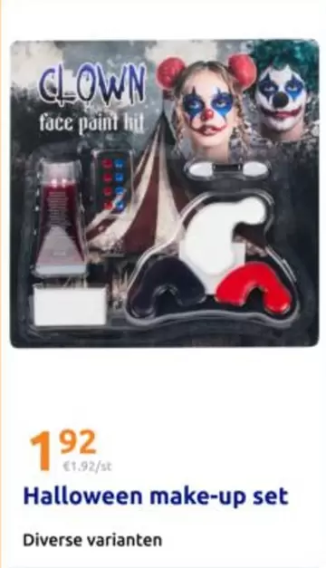 Clown face paint kit