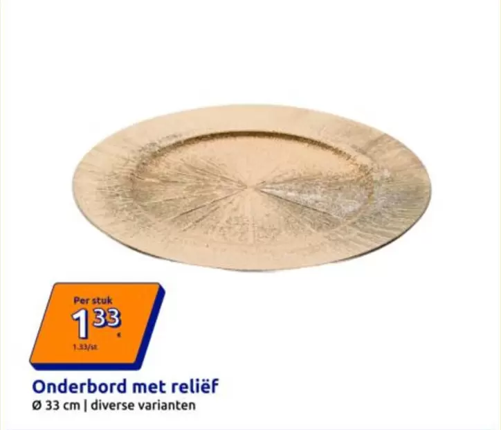 Onderbord met reliëf
