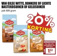 Van Gilse Witte, Donkere Of Lichte Basterdsuiker Of Geleisuiker