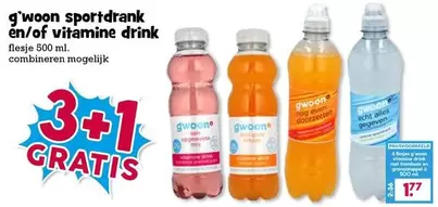 Mix - sportdrank en/of vitamine drink