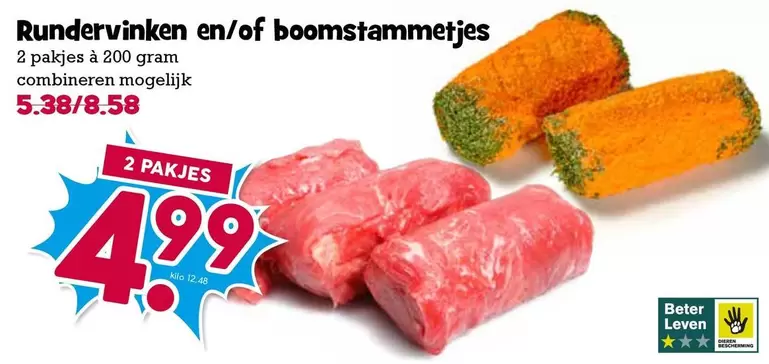 Rundervinken en/of boomstammetjes