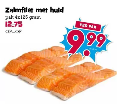 Zalmfilet met huid