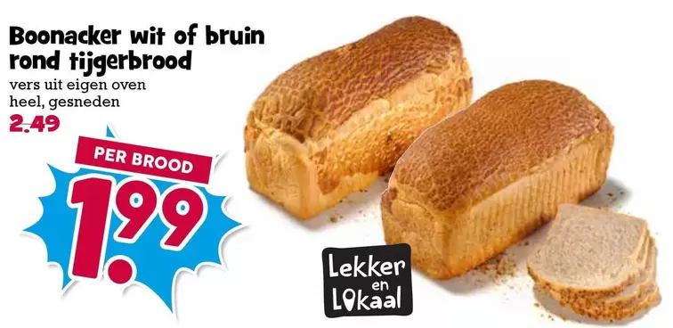 Bruin - Boonacker wit of bruin rond tijgerbrood