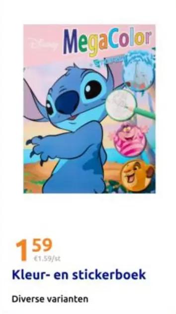 Disney - MegaColor Kleur- en stickerboek