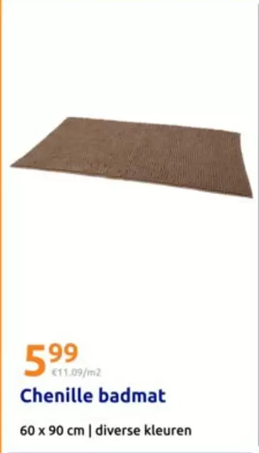 Chenille badmat
