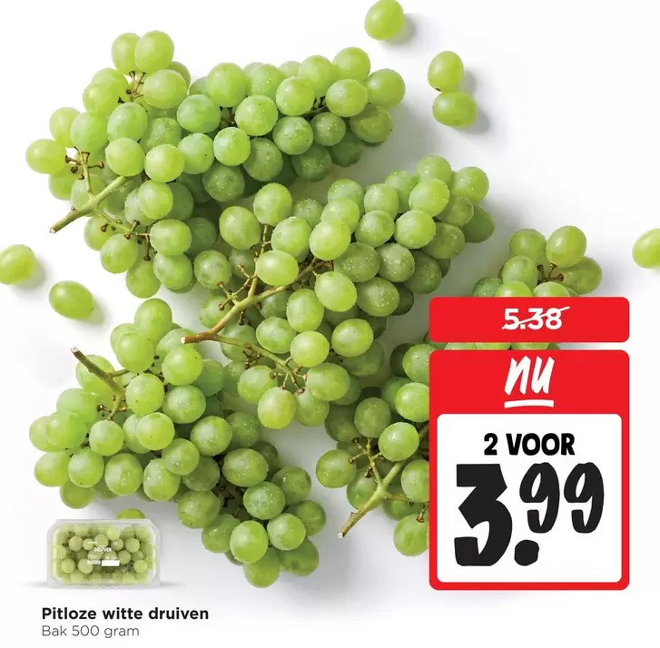 Pitloze witte druiven