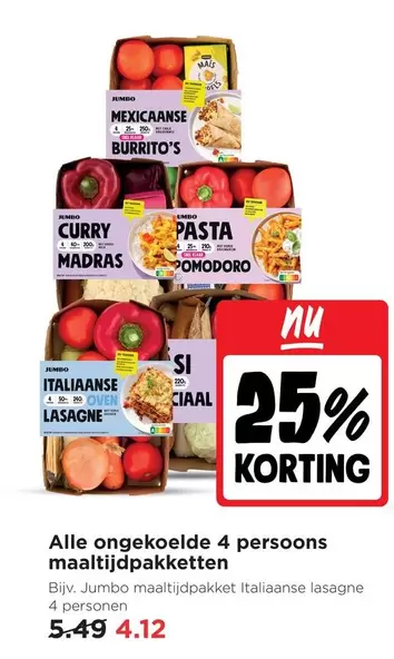 Jumbo - 4 persoons maaltijdpakketten