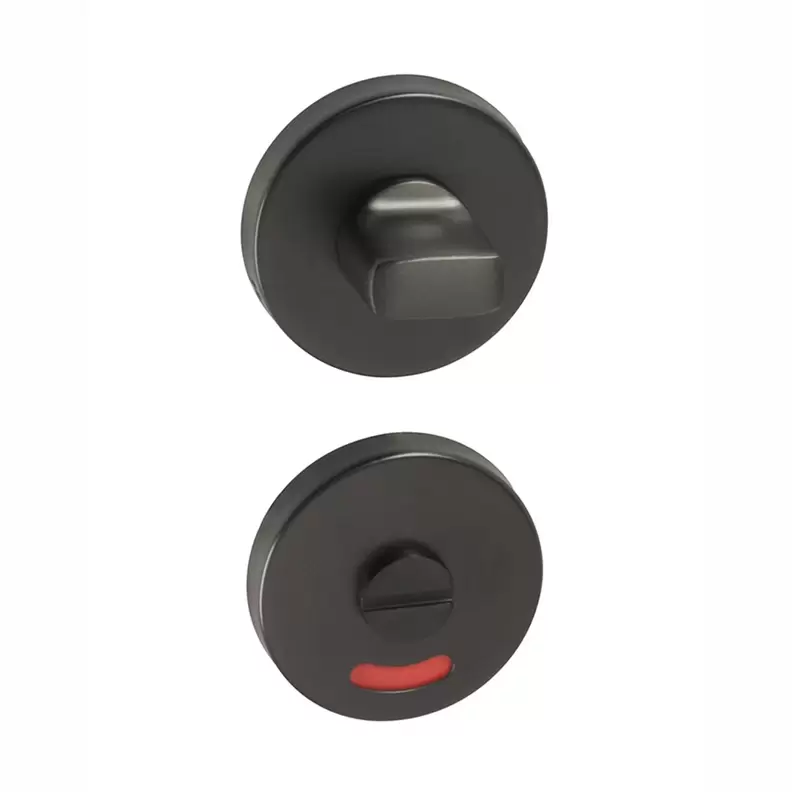 W.C Garnituur 8Mm Rond Verdekt Pvd Zwart