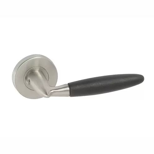 Deurkruk Rond Rozet Balistik R.V.S./Zwart