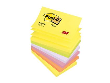Post-it
						Z-Notes 76 x 127 mm Neon kleuren