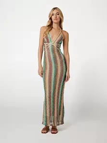 Marciano bodycon lange jurk van gebreide stof