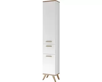 PELIPAL Hoge kast Noventa 205x35,5 cm wit hoogglans