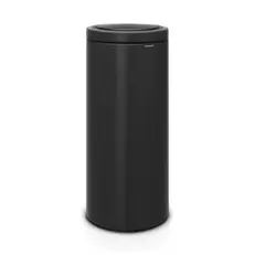 Brabantia Touch Bin Flat Top afvalemmer 30 liter met kunststof binnenemmer - Matt Black