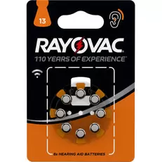 Rayovac Hoorbatterijen V13 - 8 stuks