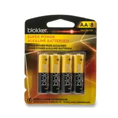 Blokker Alkaline Batterijen - AA - 8 stuks
