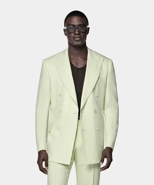 Light Green Tailored Fit Milano Suit