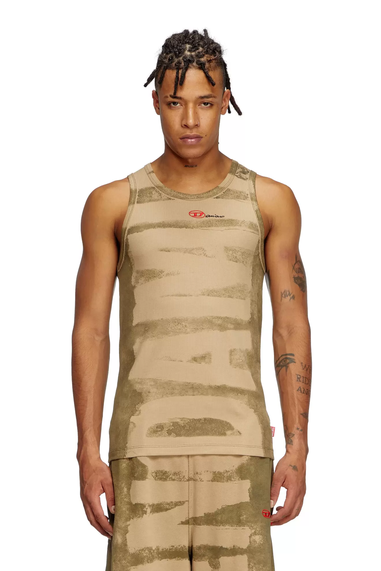 Tank top with Damiano print