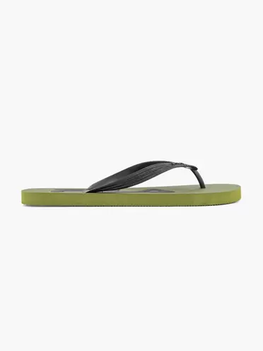 Groene teenslipper