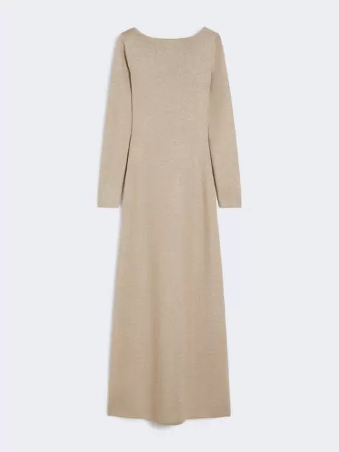 Viscose and lurex slim-fit dress