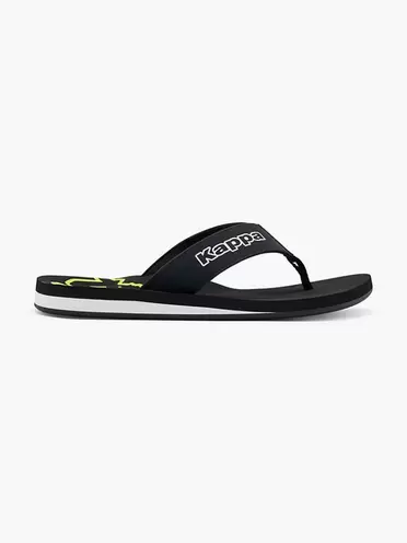 Zwarte teenslipper