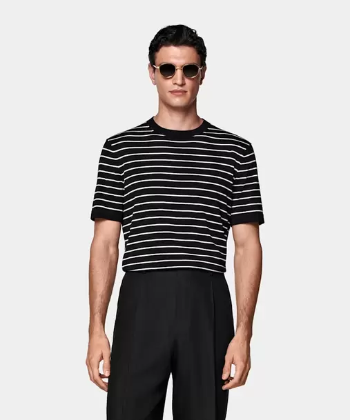 Black Short Sleeve Crewneck