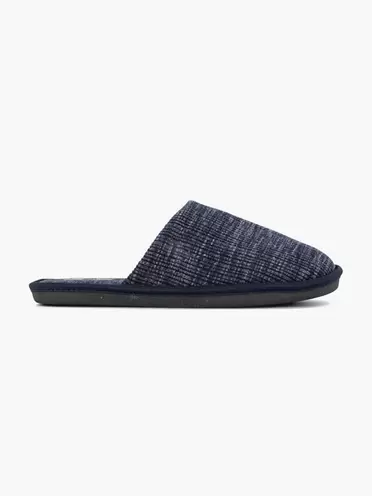 Donkerblauwe instap pantoffel
