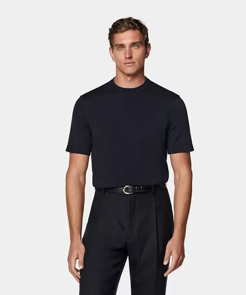 Navy Short Sleeve Crewneck