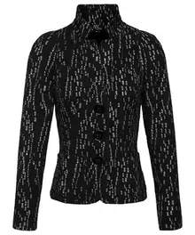 ML Collections blazer structuur foil print