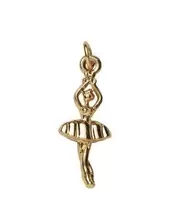 Charm Series hanger - ballerina goudkleurig