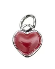 Charm Series hanger - hart zilverkleurig