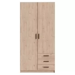 Kleerkast Sprint 2-deurs - eikenkleur - 200x98,5x50 cm