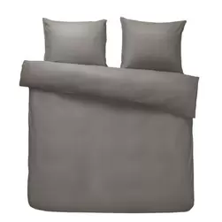 Comfort dekbedovertrek Jorrit effen - antraciet - 200x200/220 cm