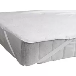 Waterdichte matrasbeschermer badstof - wit - 90x200 cm
