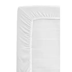 Hoeslaken Jersey - wit - 120x200 cm