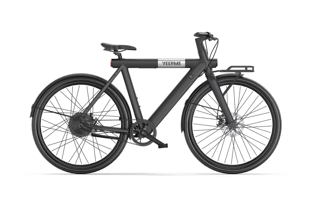YEEP.ME Elektrische fiets DAY SPORT FC Zwart 28'' 80km 460Wh Riem, voordrager