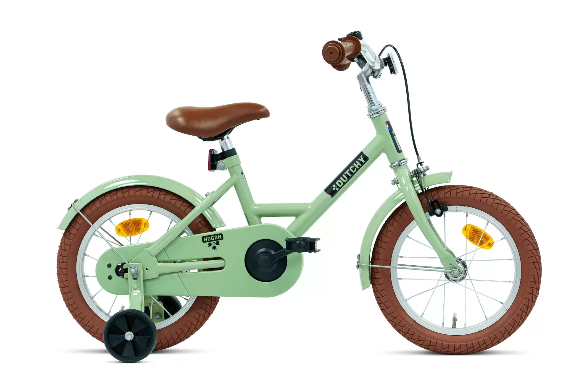 NOGAN Nogan Dutchy Kinderfiets - 14 Inch - Groen - Inclusief Zijwielen