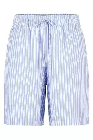 Gestreepte short met elastische tailleband