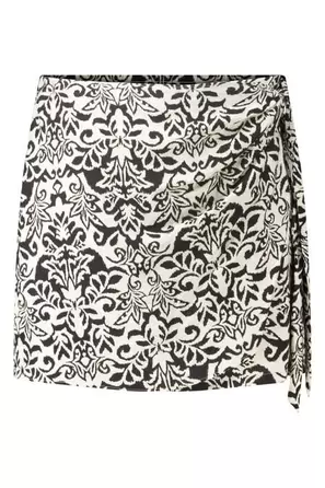 Skort met knoopdetail
