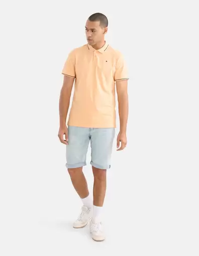 Jog Denim Short Bleached