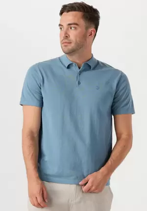 Blauwe DSTREZZED Polo CAMILO POLO