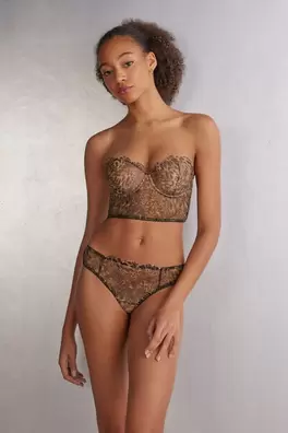 Always Glamorous Animal Print Giada Bandeau Bustie...